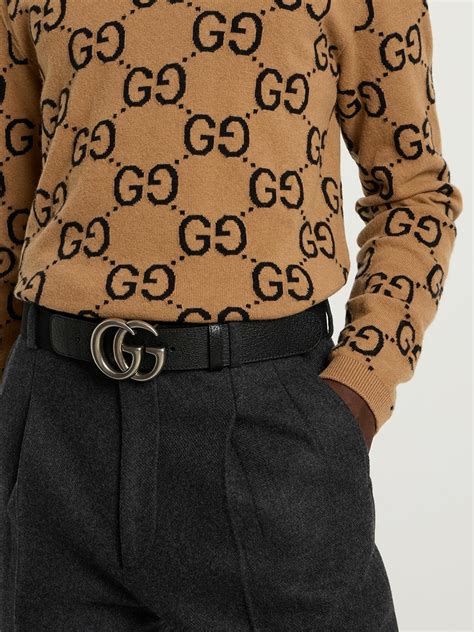 gucci 4cm gg belt|Gucci belt on model.